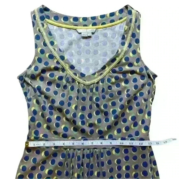 Boden Jersey Polka Dots Driftwood Sienna Dress Size 4R - Picture 8 of 11